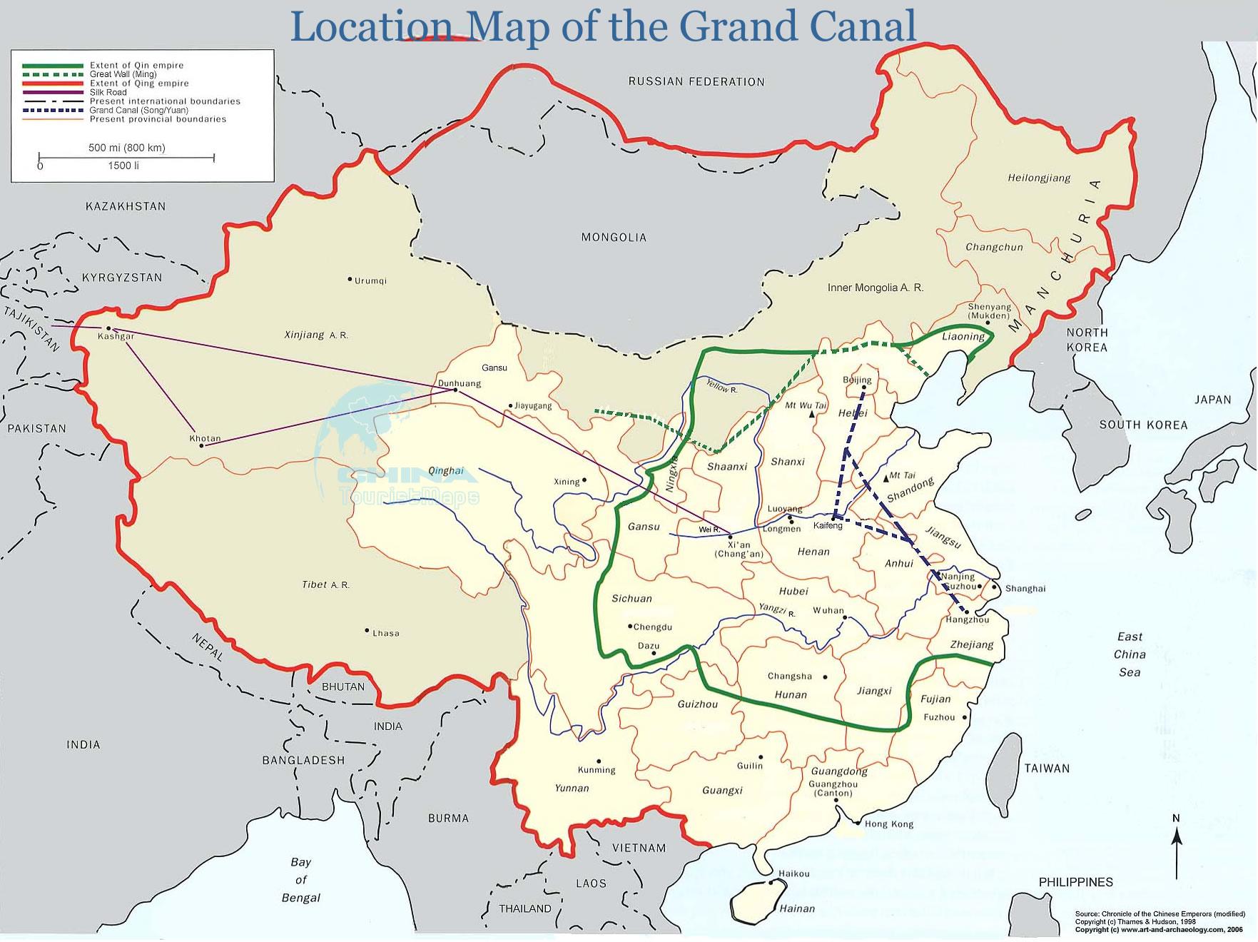 グランドカナル中国 地図 地図の中国のグランドカナル 東アジア アジア