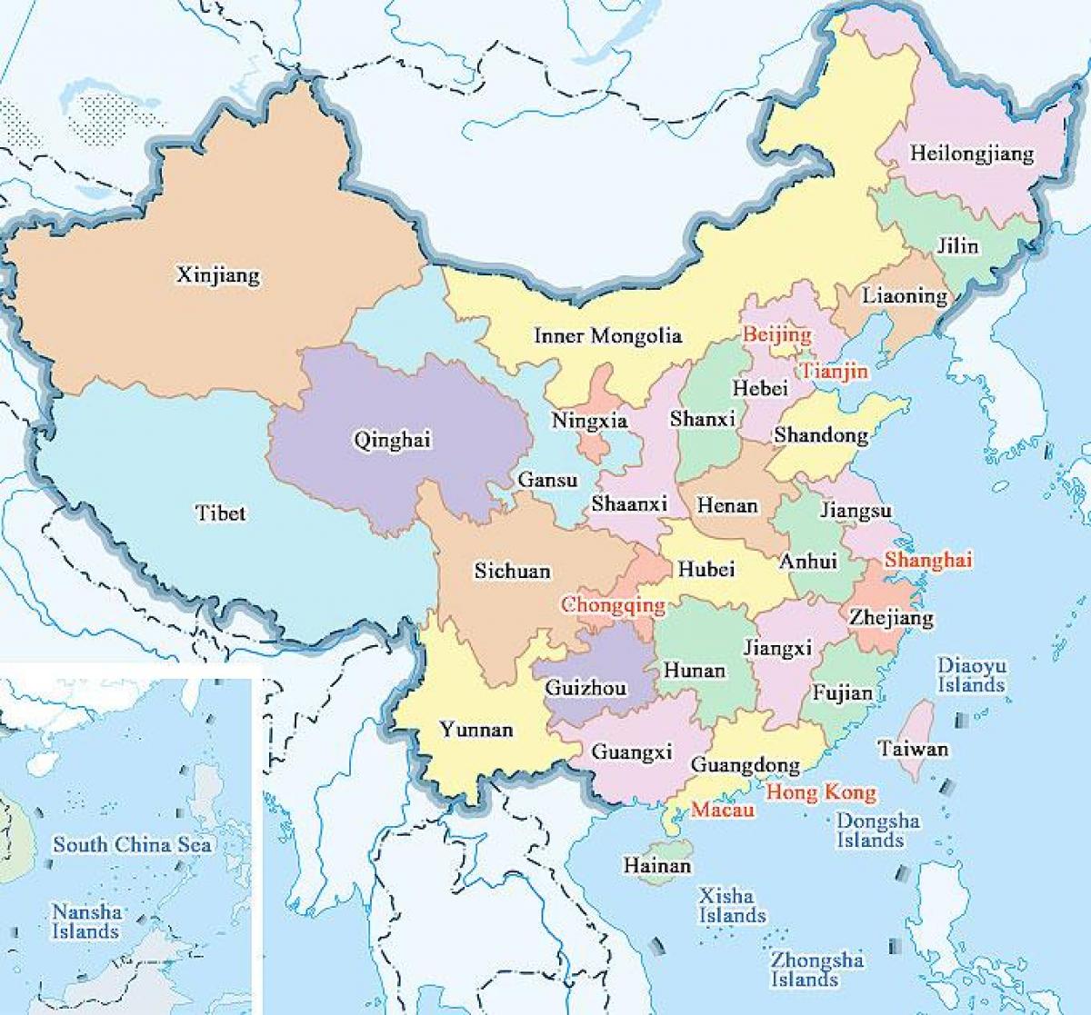 の地図の中国 地図 中国 東アジア アジア