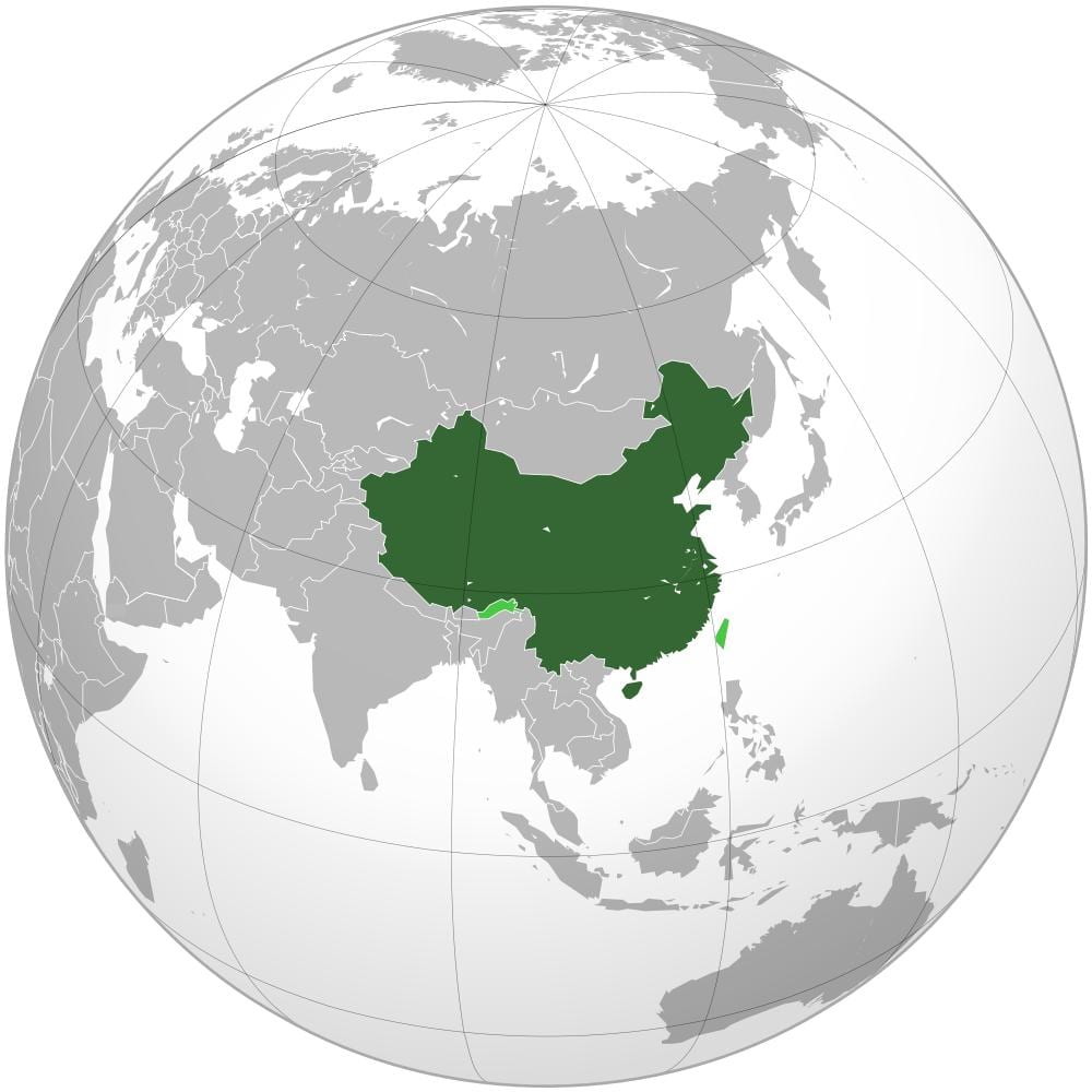 中国地図の世界