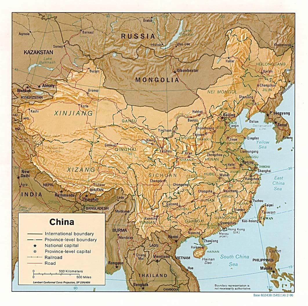 地図中国