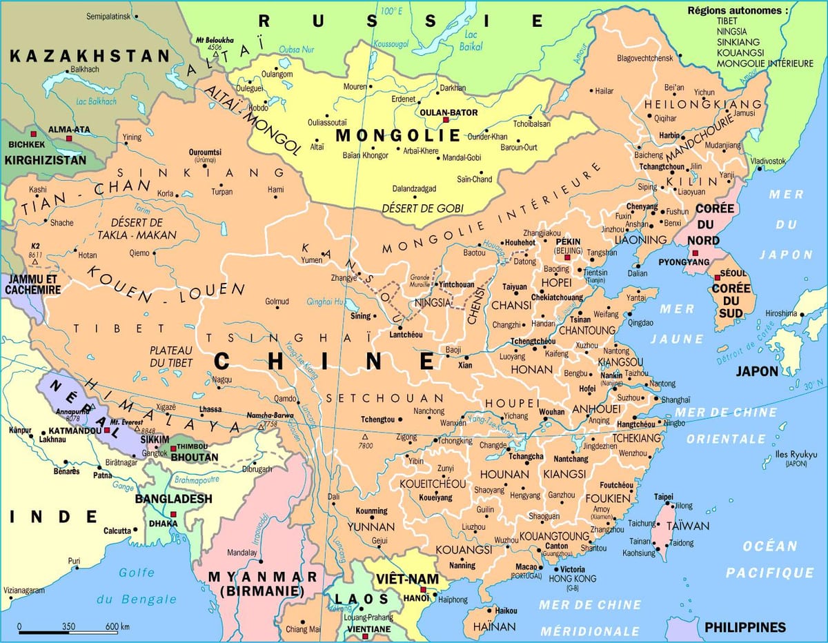 中国地図