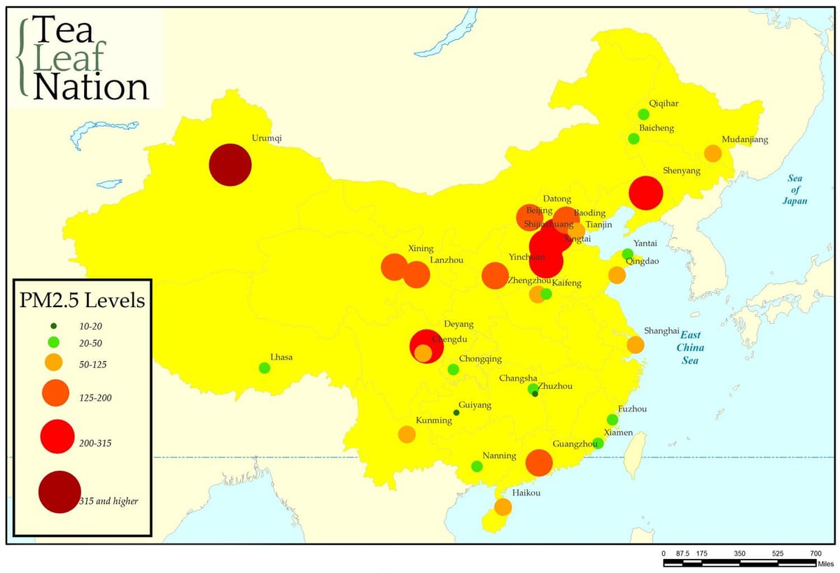 汚染地図"中国