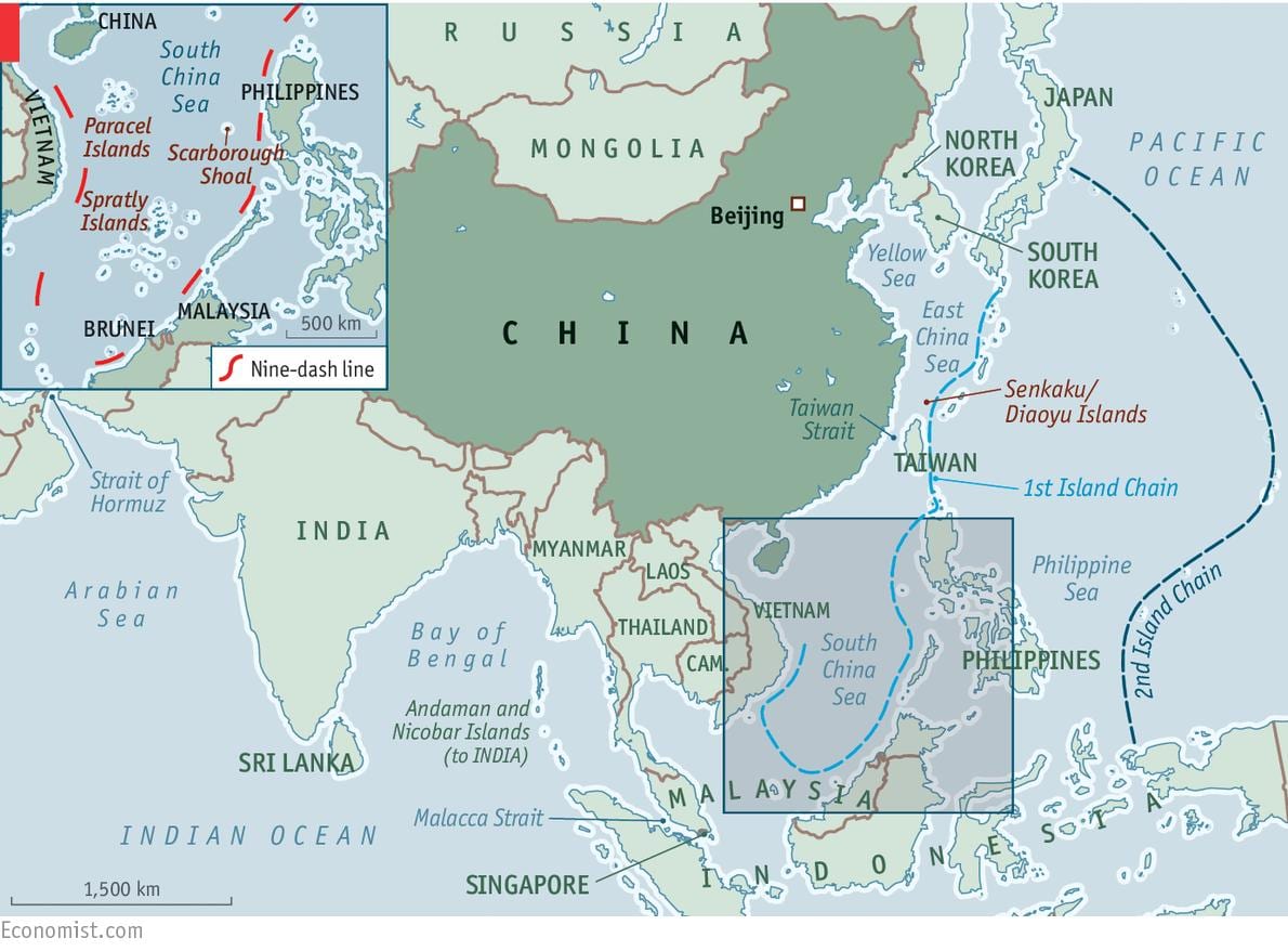 地図の中の島