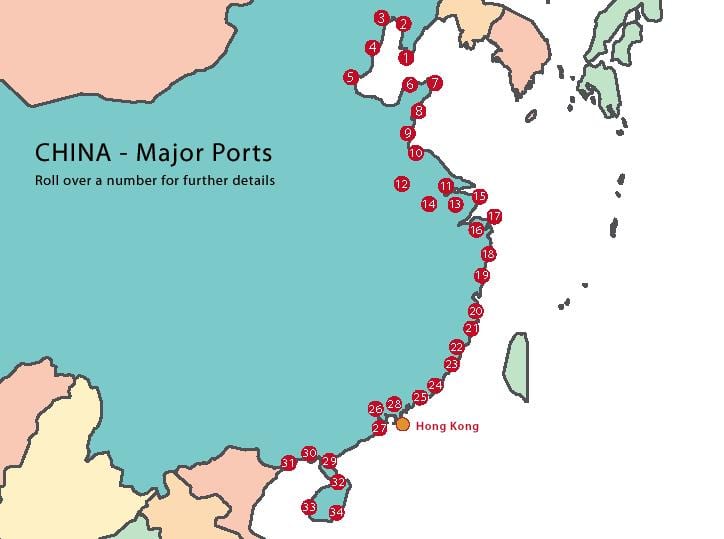 ポート中国地図