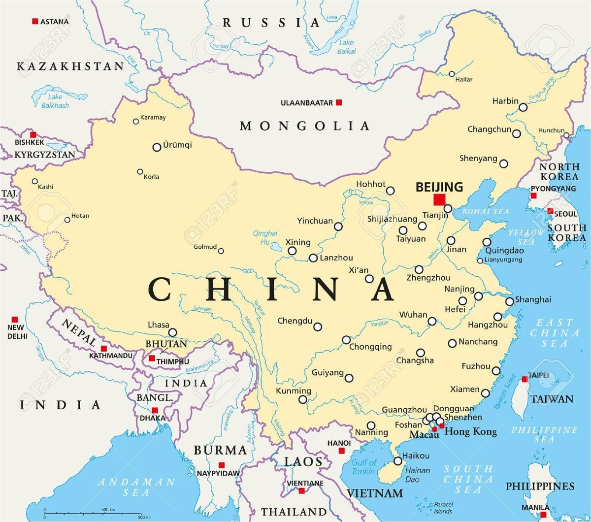 中国資本を地図