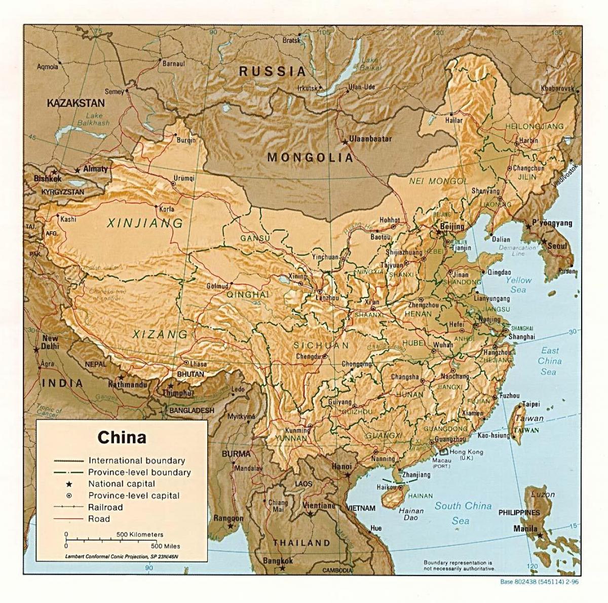 地図中国