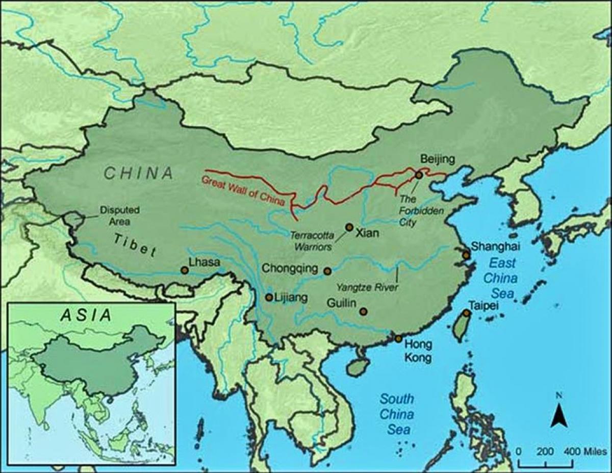 地図中国の大壁