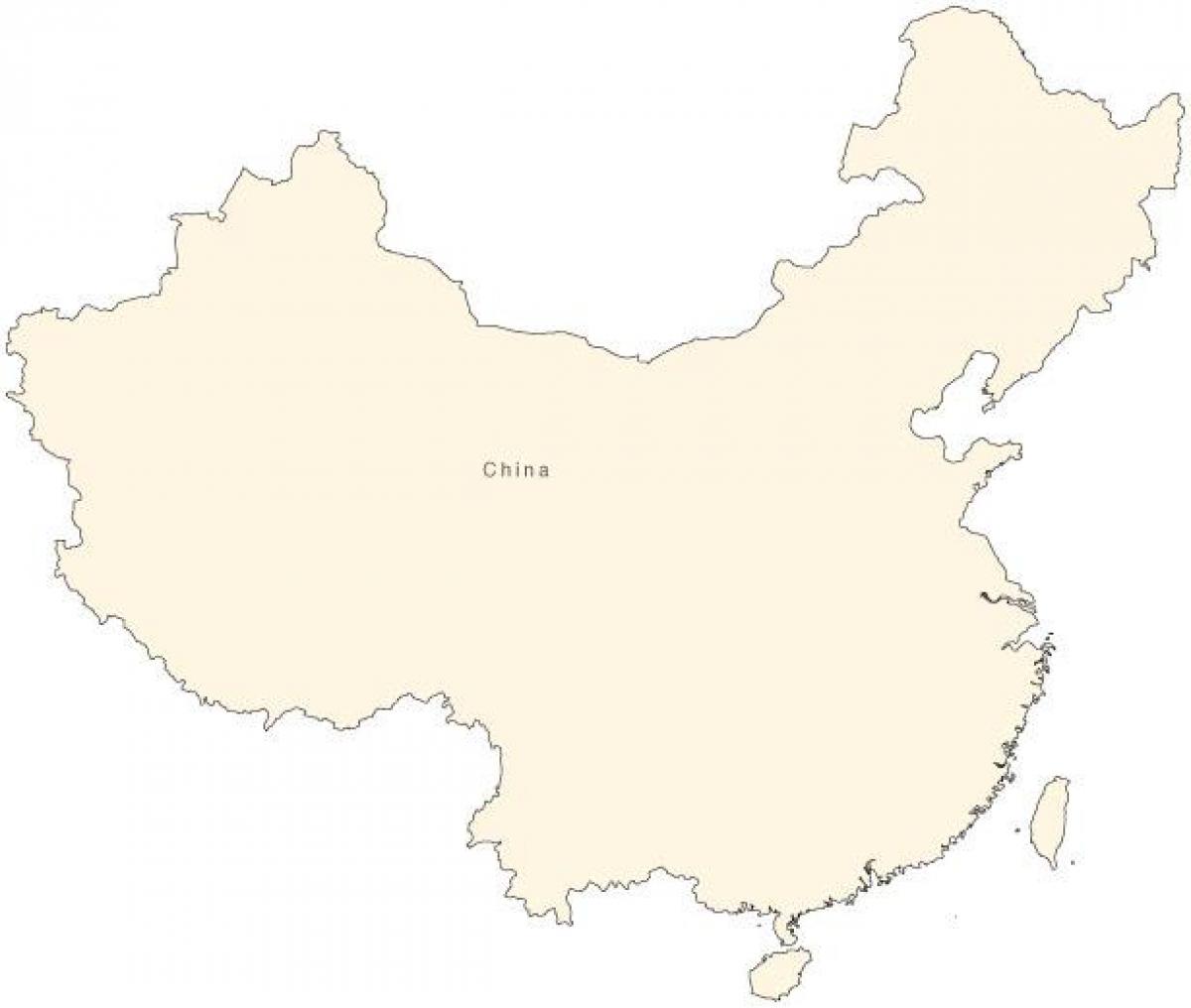 中国簡易地図