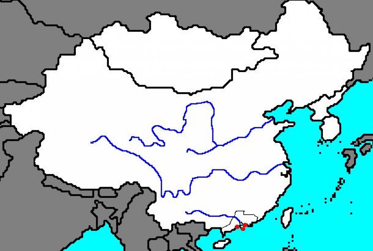 白地図の古代中国
