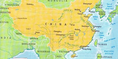 図中国の国境