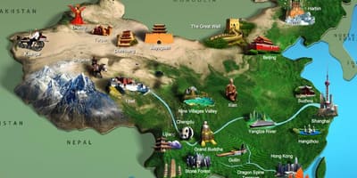 図中国の観光名所