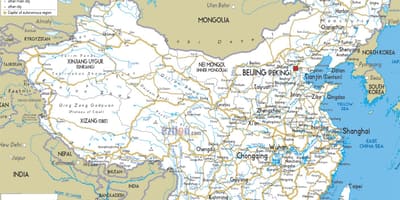 中国の道路地図
