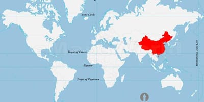 中国の世界地図