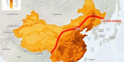 中国南部の地図