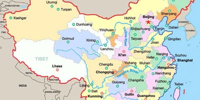 中国地図