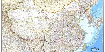 地図中華人民共和国