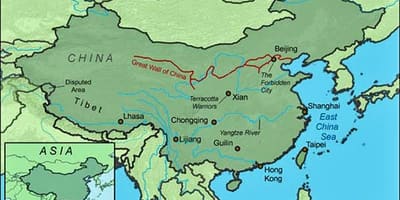 地図中国の大壁