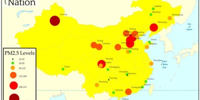 汚染地図"中国