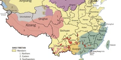 言語地図の中国