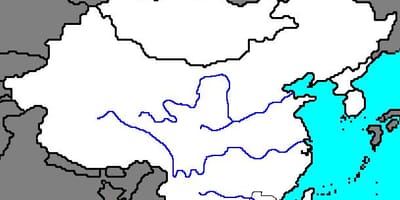 白地図の古代中国