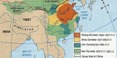 古代中国の地理-地図