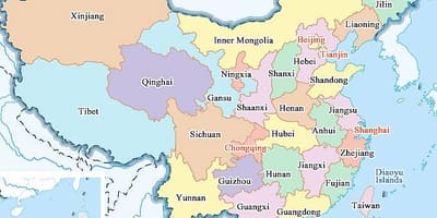 中国の都市地図