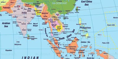 中国華南地図