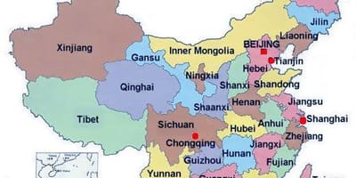 地方中国地図