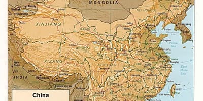 地理的地図中国