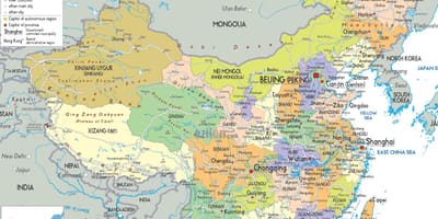 政治的中国-地図