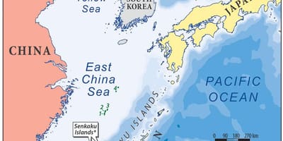 地図の東シナ海