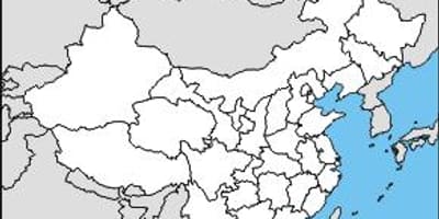白地図、中国