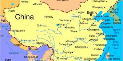 中国詳細地図