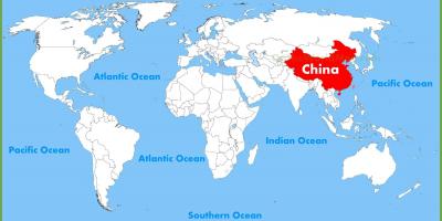 世界地図の中国