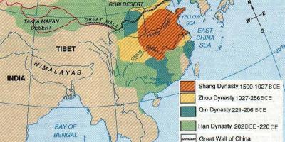 古代中国の地理-地図