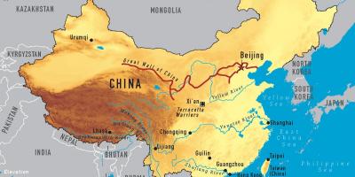 地図の中国